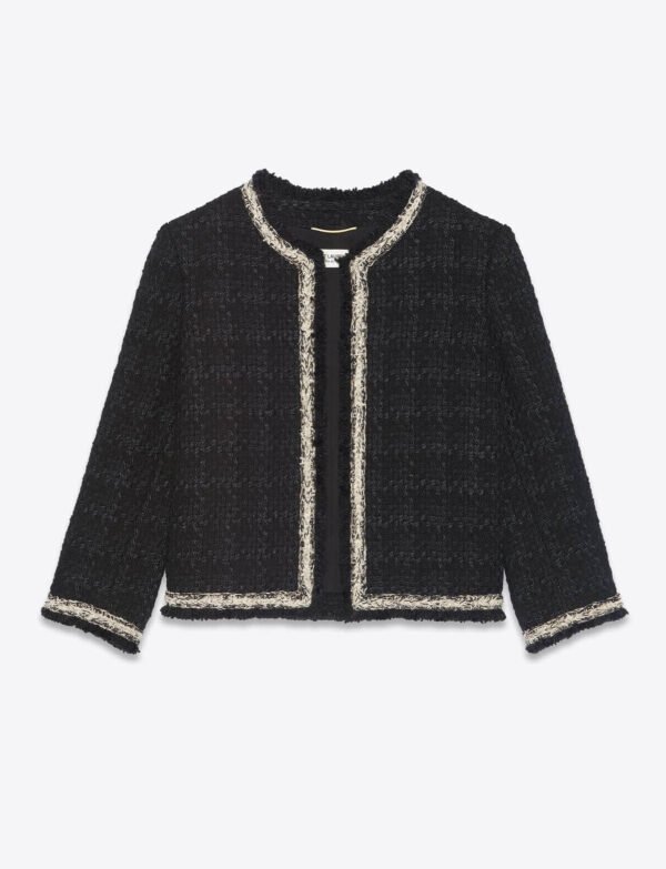 Cropped tweed jacket