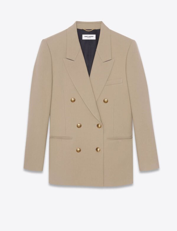 Double-breasted structured blazer